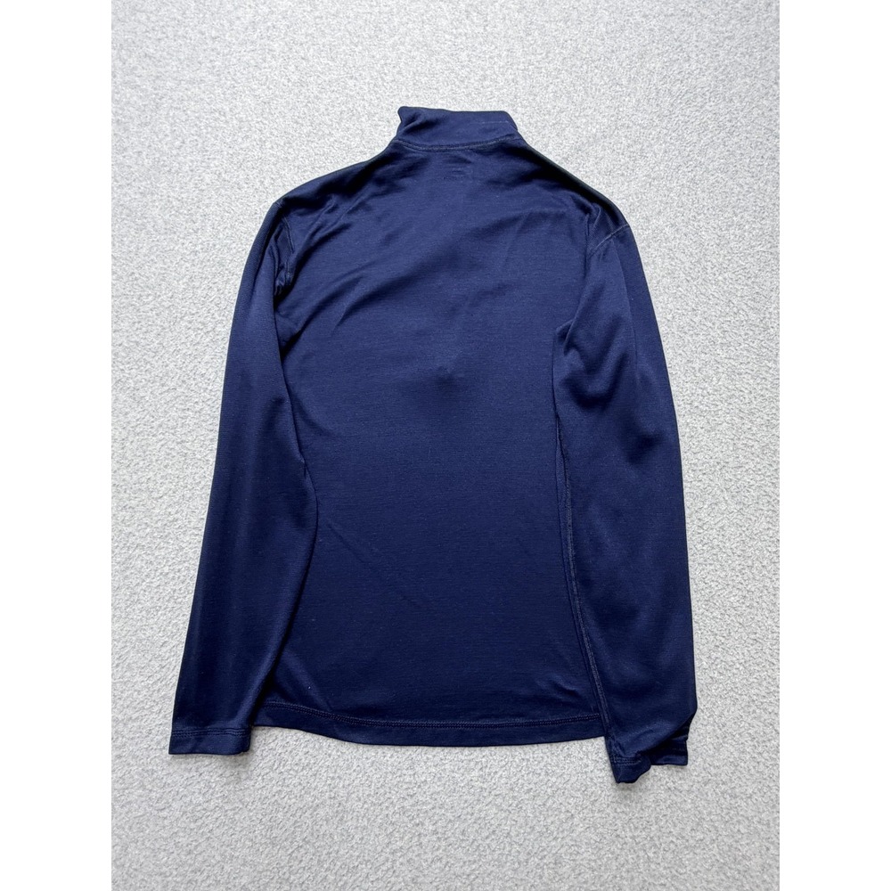 Patagonia Capilene Pullover Mens Small Blue Quarter Zip Baselayer Shirt Hiking - Picture 7 of 7